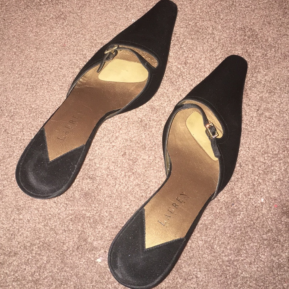 Ralph Lauren Satin 3” pumps